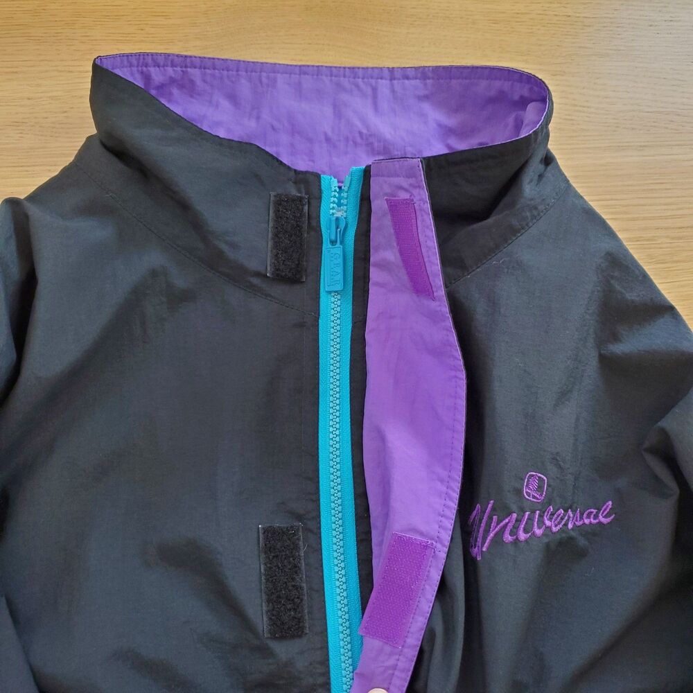 Vintage 90's Gear For Sports Black 1/2 Zip Windbreaker Jacket - Picture 6 of 8
